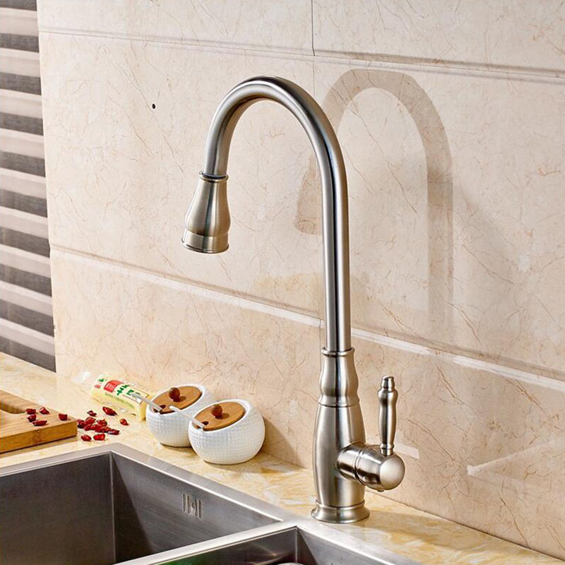 Vanity Art Pull Down Kitchen Faucet | Wayfair